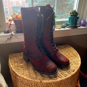 Taos Tall Crave Boot, Red